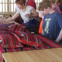 Kihnu harbour market: local food and crafts